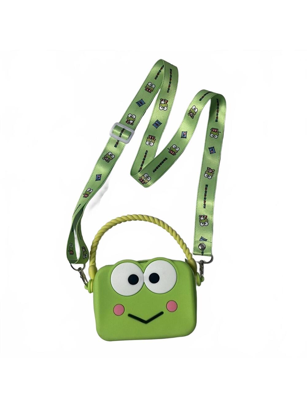 Keroppi Silicone Crossbody Bag Kawaii Anime Frog Purse Harajuku Aesthetic Y2K